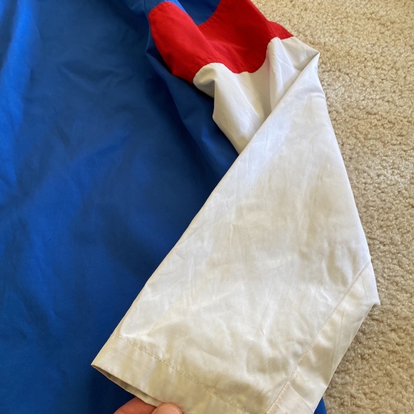 Forever 21 Red White Blue Pattern Windbreaker Jacket - Picture 11 of 15